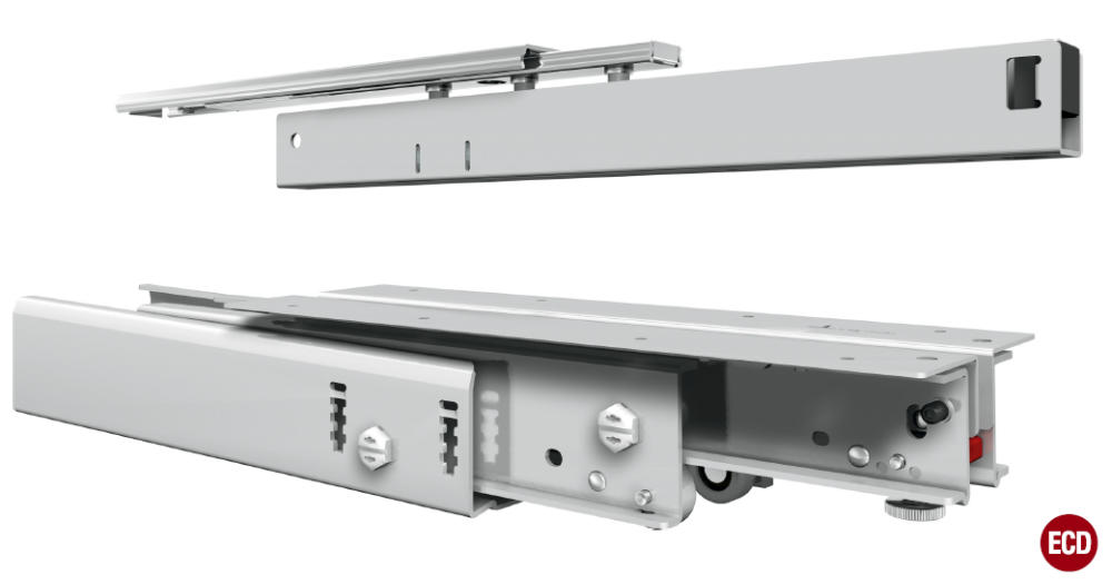 fr_777_01 Fulterer FR 777A Differential Kulissenvollauszug bis 200kg, Stahl Weiss