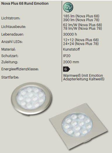 LED Nova Plus Emotion, 12 Volt - 3,0 Watt