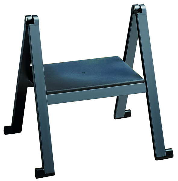 53_540_17 Klapptreppe Stepolo 1, Aluminium Schwarz