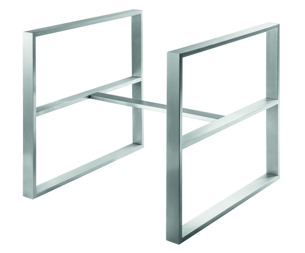 design2_01 Tischgestell Design 2, Edelstahl matt geschliffen
