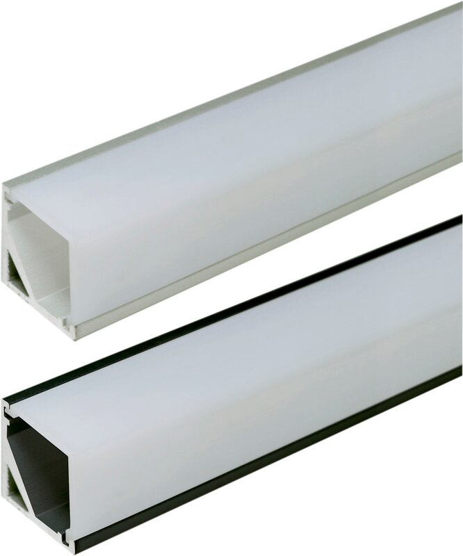 Mec Quattro Mini Leuchtenprofil inkl. Abdeckung, Länge 2500mm Mec Quattro Mini Leuchtenprofil inkl. Abdeckung, Länge 2500mm