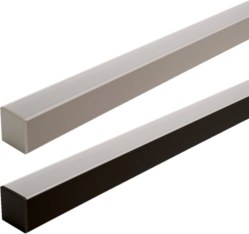 Mec Ice Leuchtenprofil inkl. Abdeckung, Länge 2500mm