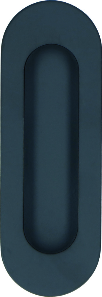 41_501_20_01 Muschelgriff oval Edelstahl Schwarz