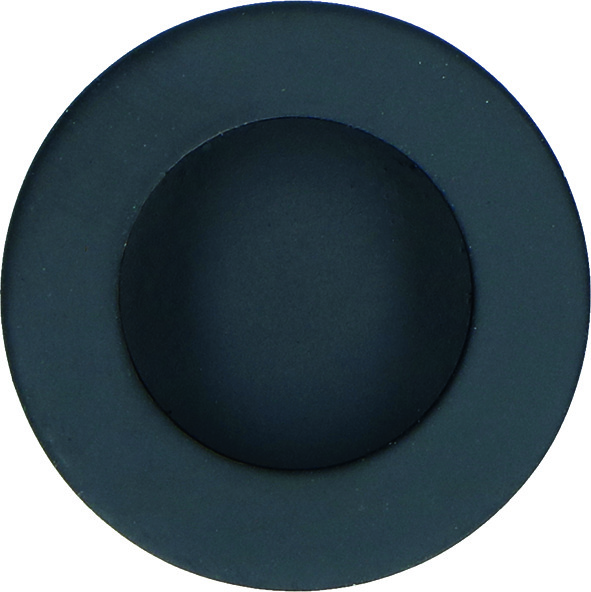 41_501_15_02 Muschelgriff rund Edelstahl Schwarz matt