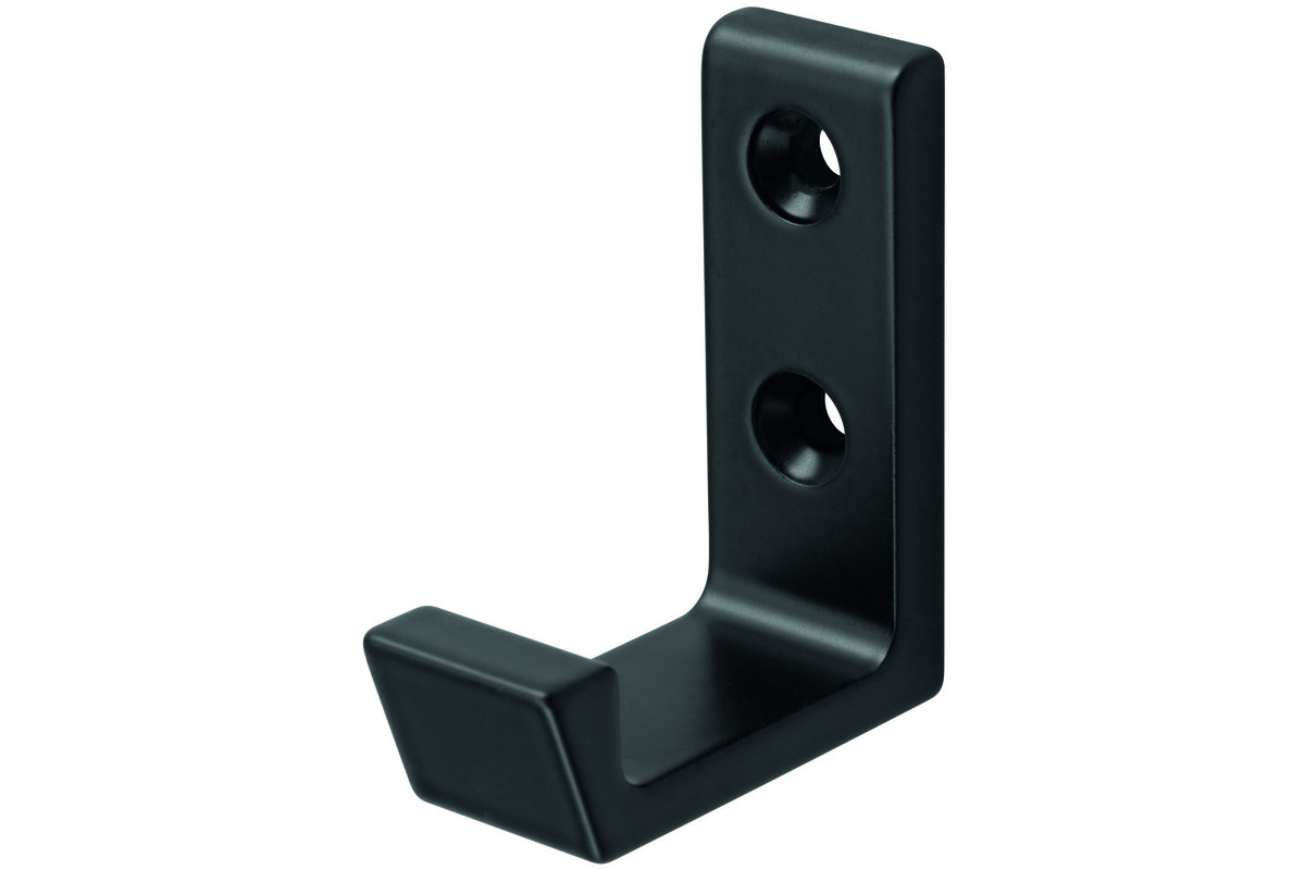 Garderobenhaken Aluminium Schwarz eloxiert Garderobenhaken Aluminium Schwarz eloxiert