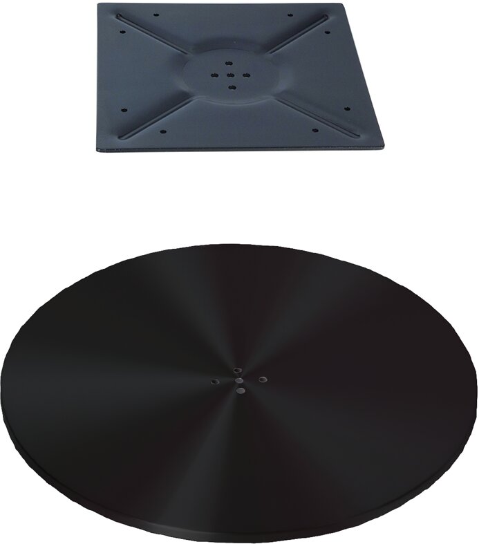 Einsäulen Tischgestell Schwarz