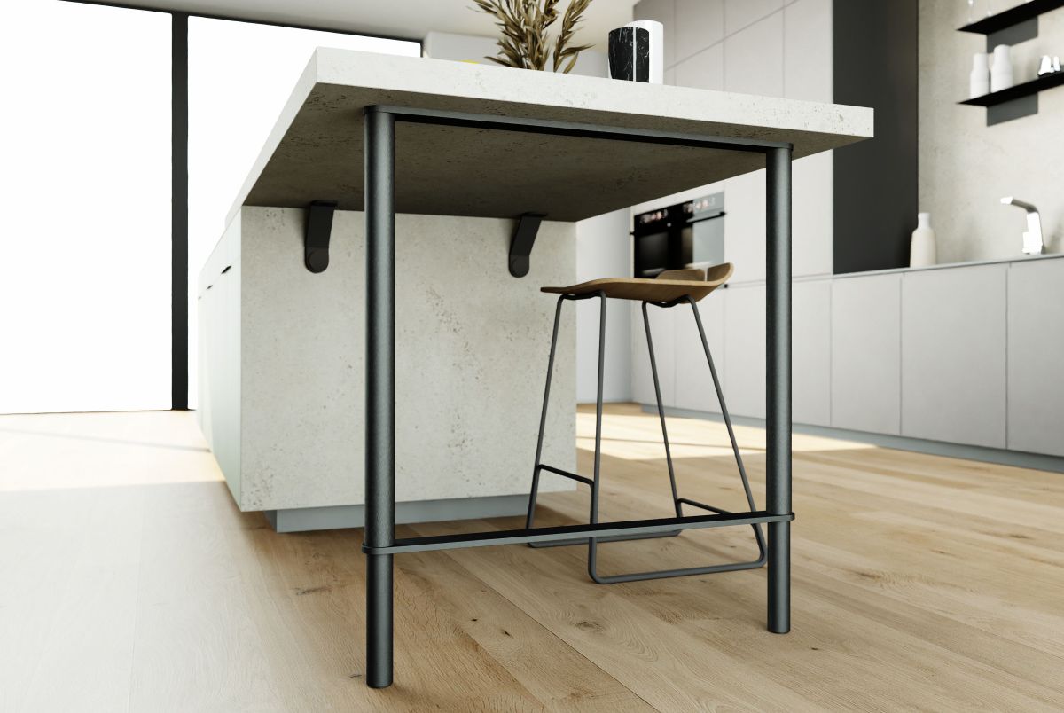 Tischgestell Siena, Stahl Schwarz (1 Stück) Tischgestell Siena, Stahl Schwarz (1 Stück)