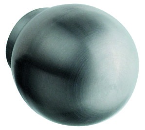 41_380 Möbelknopf Edelstahl Kugelform, matt gebürstet