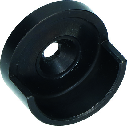 5074076 Schrankrohrlager Edelstahl für 25mm Rohre, Schwarz