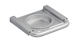 2120030671 Wandascher Edelstahl matt