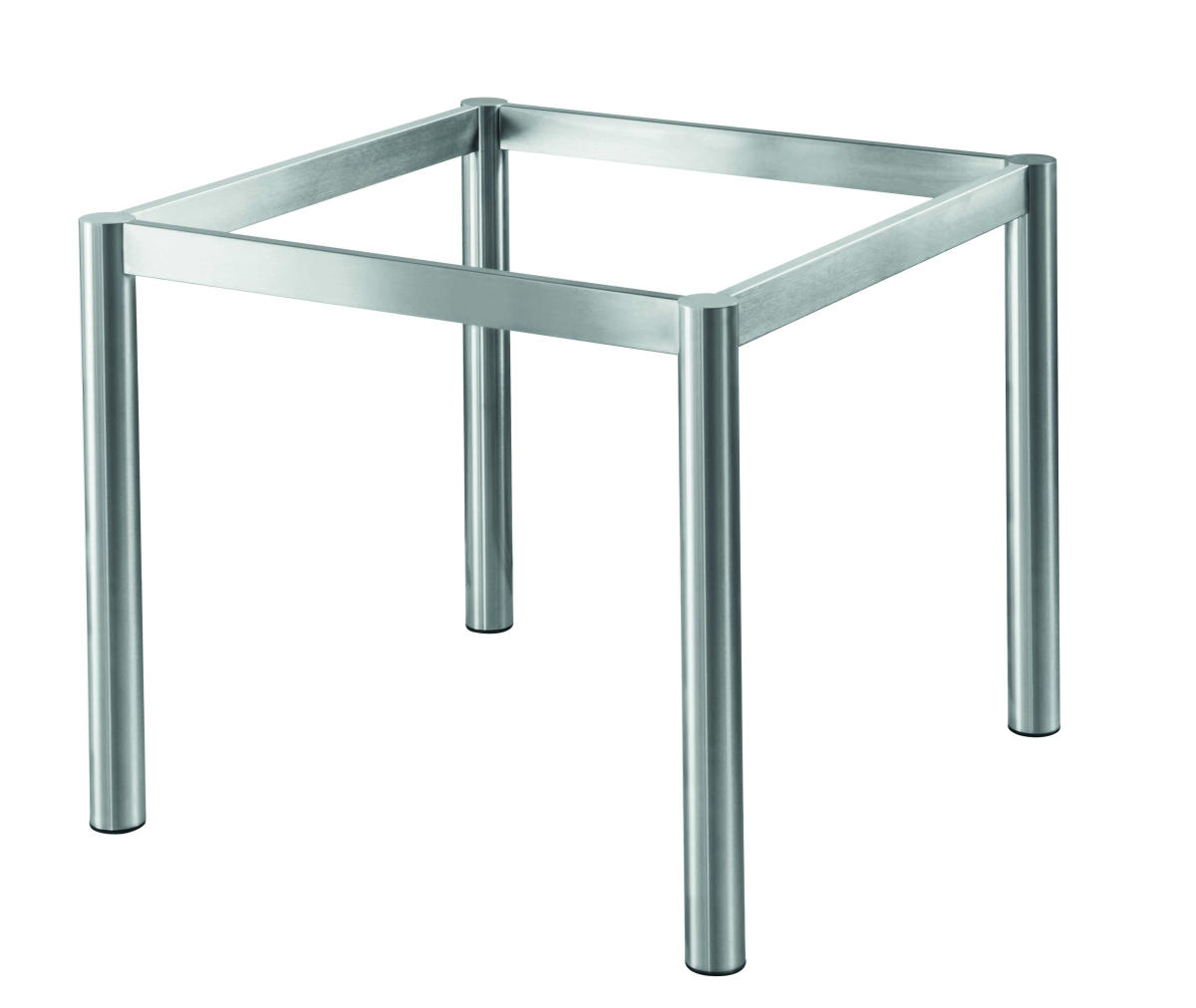 Tischgestell Basic 2 Round, Edelstahl matt geschliffen