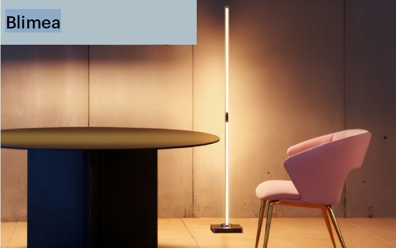 Stehleuchte Blimea schwarz mit Schalter, 45 Watt incl. Netzteil 