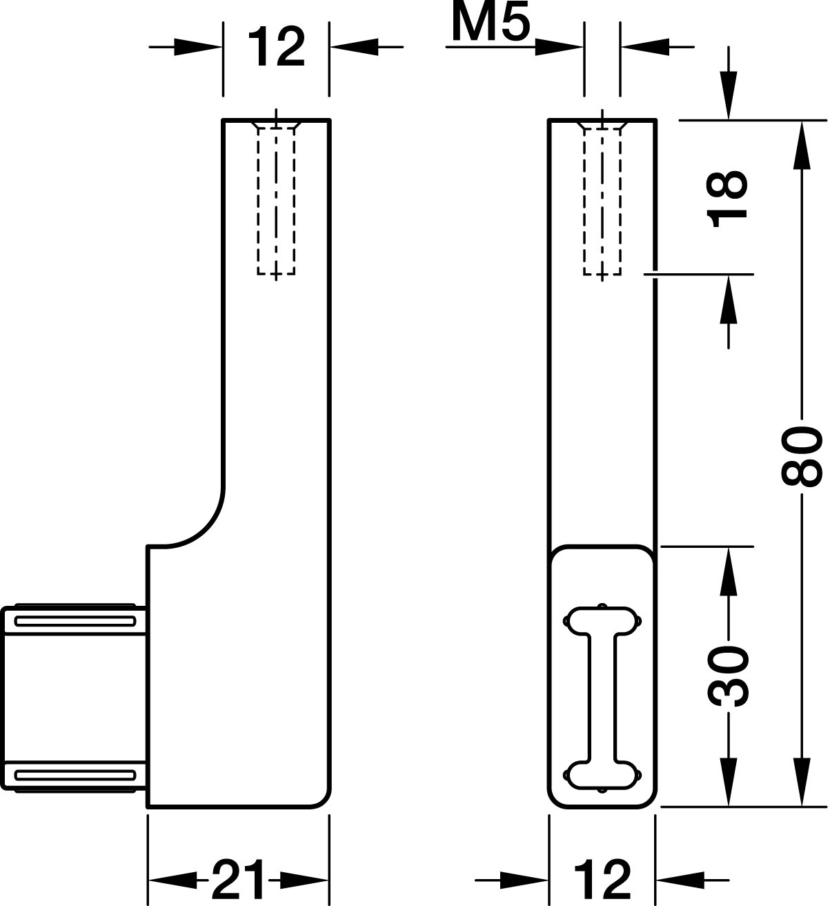 Schrankrohrträger System ELITE ( 1 Stück )
