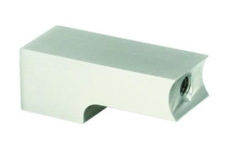 2135 Deckelbefestigung für Lauf- und Einhängeschienen Edelstahl massiv