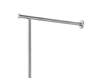 Edelstahl Wandgarderobe matt gebürstet