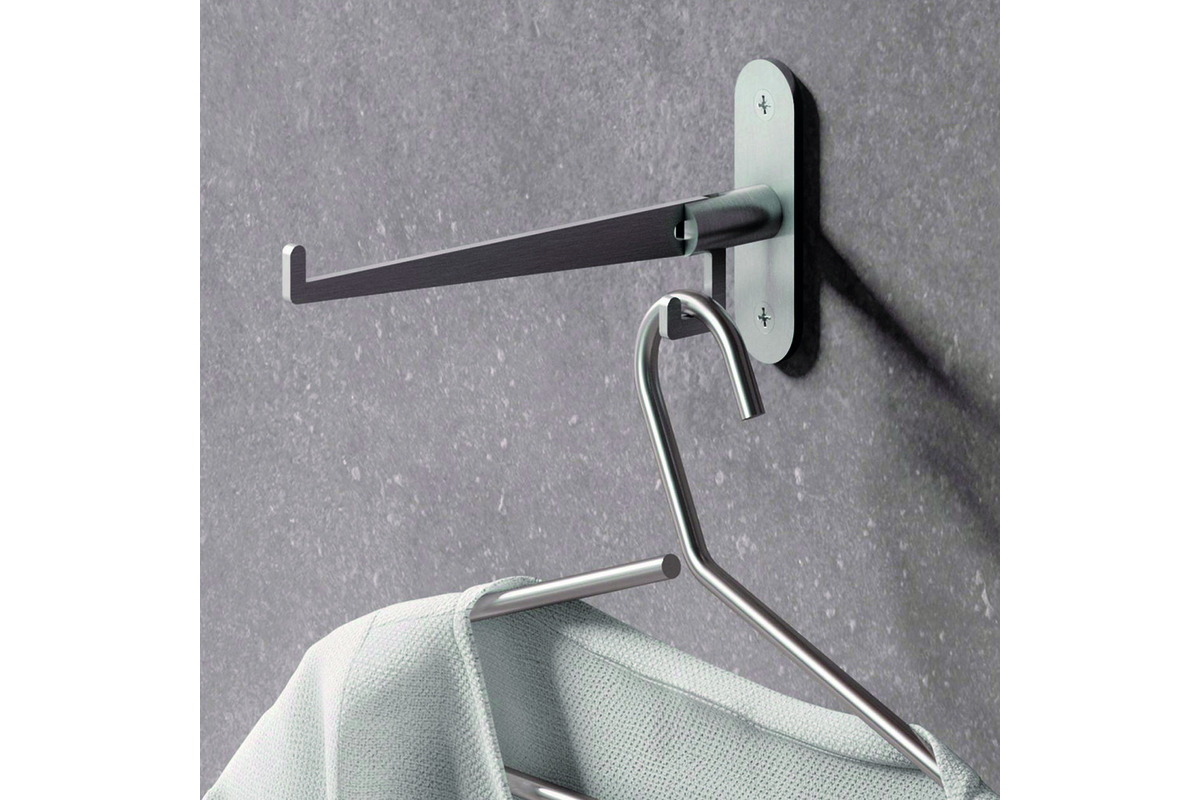 Garderoben - Klapphaken Edelstahl matt handgeschliffen Garderoben - Klapphaken Edelstahl matt handgeschliffen