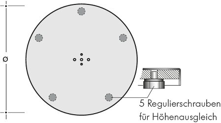 Einsäulen Tischgestell Anthrazit
