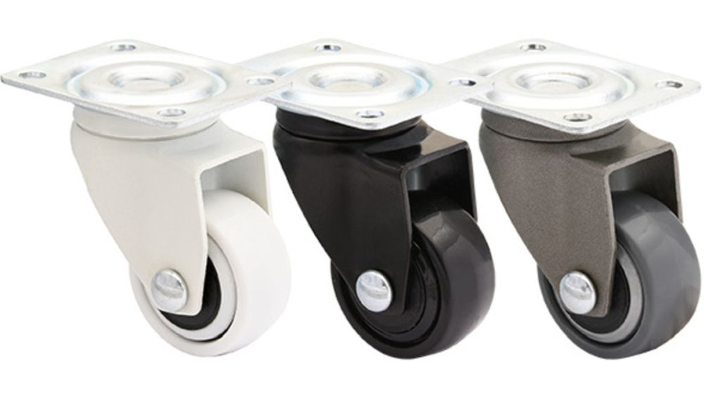 Design - Lenkrollen 3-C Serie, Lauffläche halbhart, ohne Feststeller Design - Lenkrollen 3-C Serie, Lauffläche halbhart, ohne Feststeller