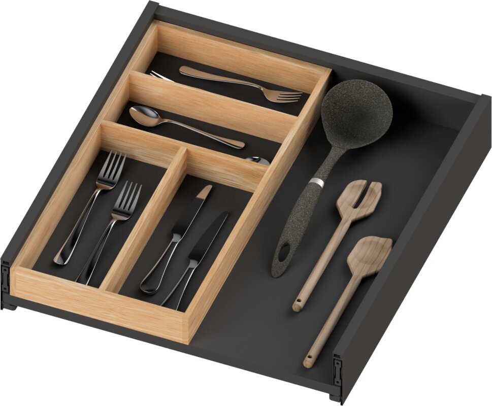 Besteckeinsätze Eiche lackiert ohne Boden, 236x473x45mm