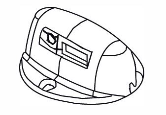 50-799-56 Sicherheitssensor weiss zu Kleiderlift SERVETTO ELEKTRO i3