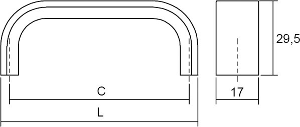 Möbelgriff Aluminium SENSE Mini