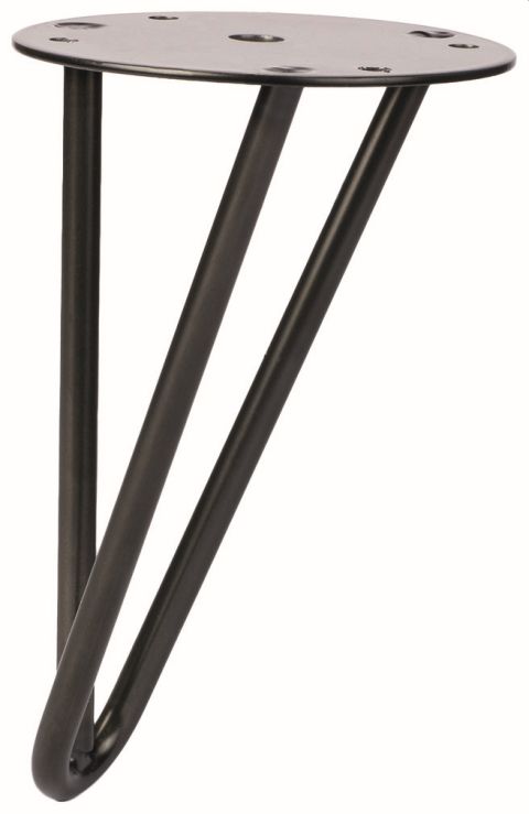 52-159-40_01 Tischbeine Stahl D 8mm, Schwarz