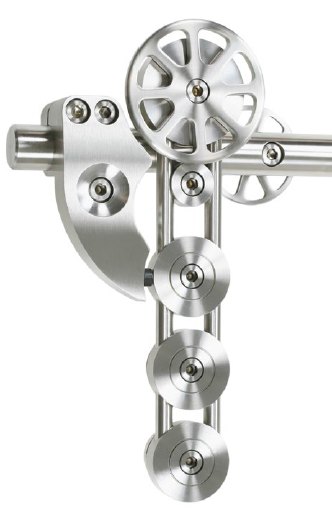 Spider01 Schiebetürbeschlag Spider - Set für Glastüren mit Stärke 8-12mm