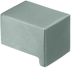 Möbelknopf Edelstahl Würfelform mit Ansatz