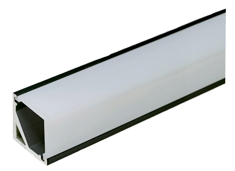 Mec Quattro Mini Leuchtenprofil inkl. Abdeckung, Länge 2500mm Mec Quattro Mini Leuchtenprofil inkl. Abdeckung, Länge 2500mm