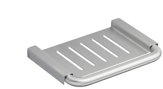 2120010671 Seifenschale Edelstahl matt, einteilig