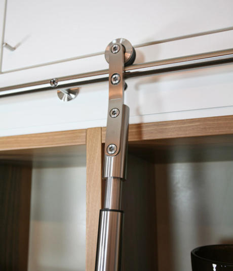 6003kl_01 Teleskop-Schiebeleiter Edelstahl Modell 6003