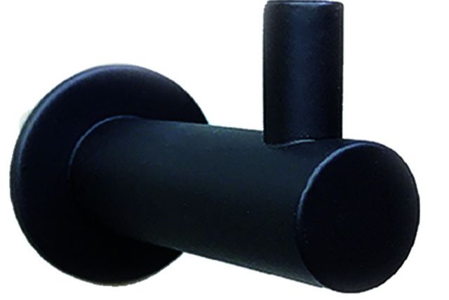 Garderobenhaken Stahl Schwarz matt mit/ohne Rosette Garderobenhaken Stahl Schwarz matt mit/ohne Rosette