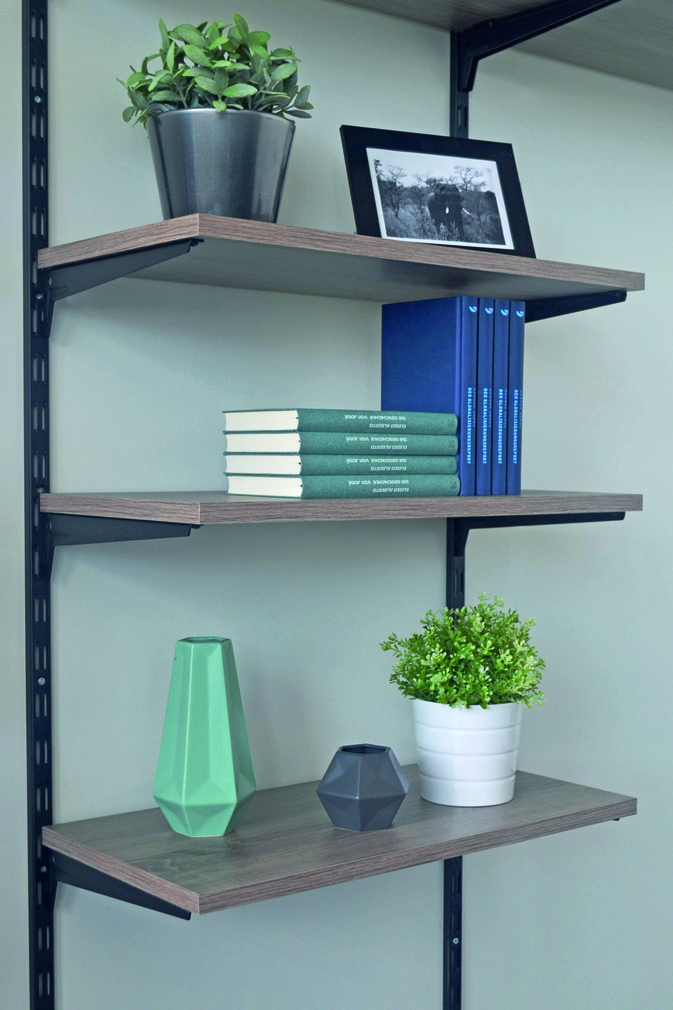 5241251_01 Wandschienen Schwarz, zweireihig