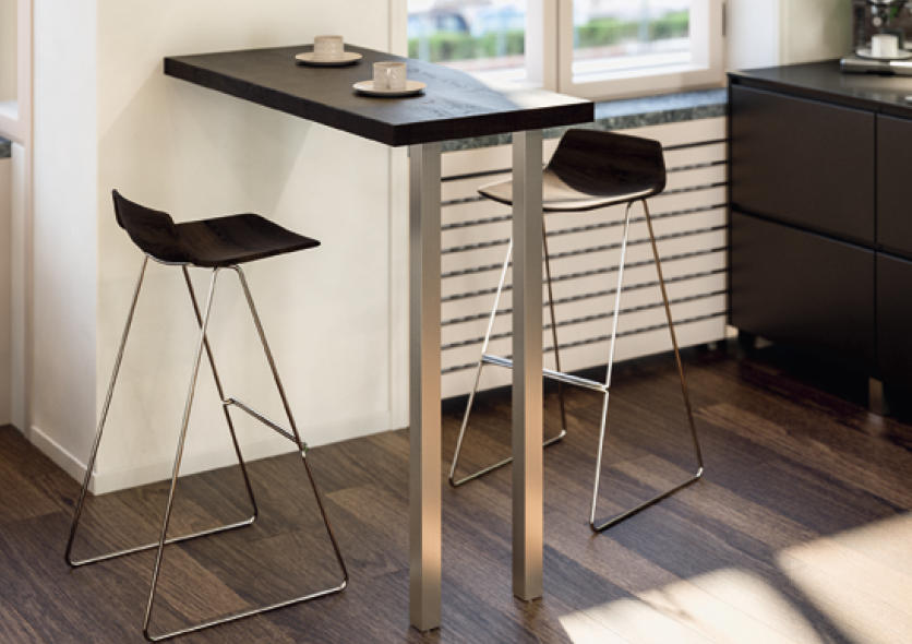 25_001_02 Tischbeine eckig 50x50mm - Einzelfüße