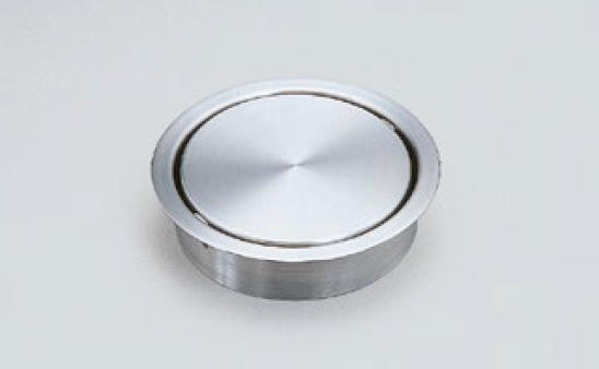 ad_dh015_hl_01 Mülldurchwurf Edelstahl mit Deckel 360° drehbar