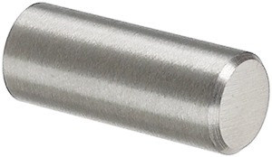 41_300 Möbelknopf Edelstahl Zylinderform, matt gebürstet