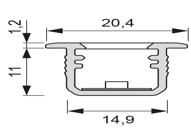 LED Leuchtprofil Manila (Artikelnummer 2000323)