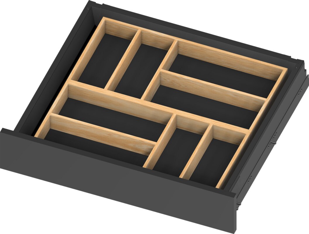 Besteckeinsätze Eiche lackiert ohne Boden, 236x473x45mm Besteckeinsätze Eiche lackiert ohne Boden, 236x473x45mm