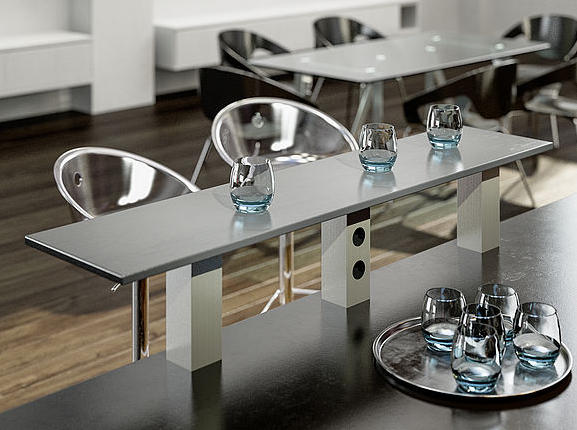 20032_33_01 Barkonsole "Jumbo" gerade, Höhe 170/230mm