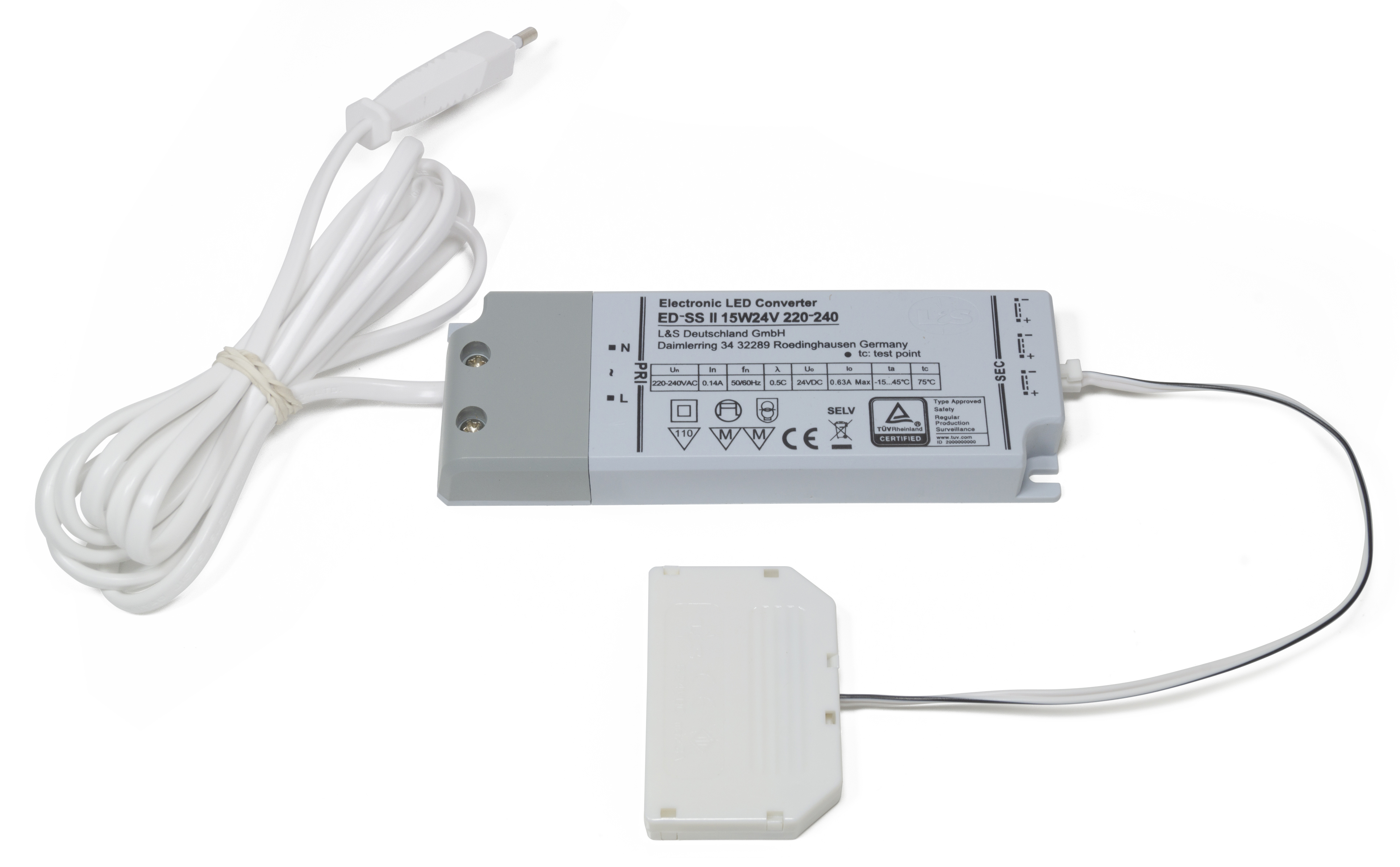 2000423_LED-Konverter_24V_15W_6-fach-Verteiler LED Konverter 230 V/ 24V, 15W