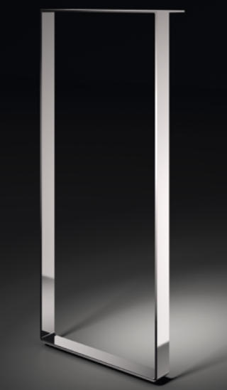 00230_02 Kufen für Theken, Profil 60x8mm, verchromt oder Edelstahl