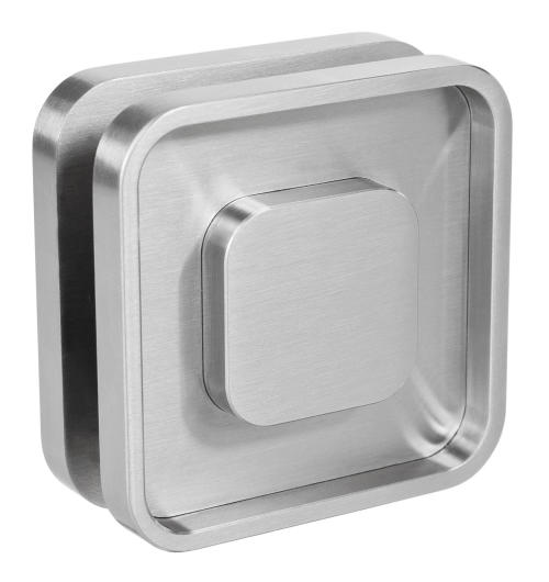 6605 Griffmuschel 6605 Edelstahl 60x60mm