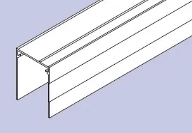 st_307 Deckenschienen Alpha Führungsprofile - Maßfertigung