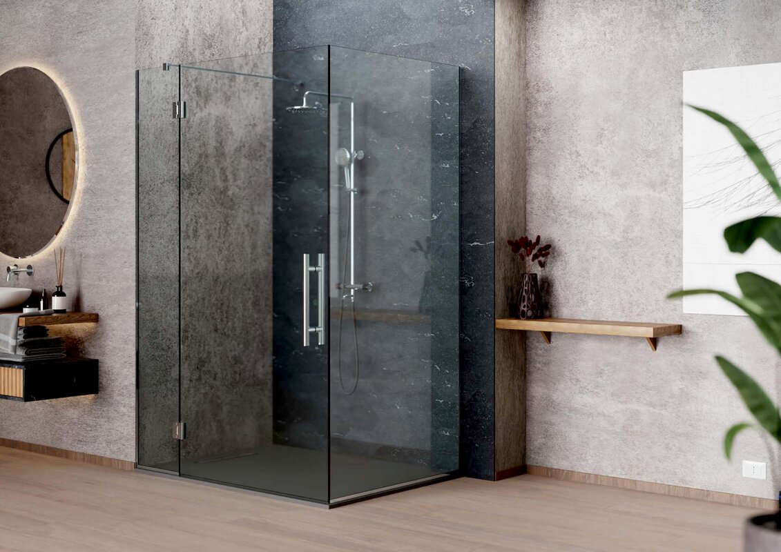 Glastürband LOGLI Libra Glas-Wand 90 Grad ( per Paar)