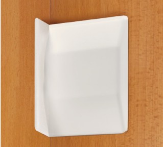 uah807_4 Abdeckkappen Weiss für Schrankaufhänger UAH 807