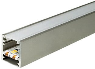 Mec Bali Leuchtenprofil Silberfarben Länge 2500mm Mec Bali Leuchtenprofil Silberfarben Länge 2500mm