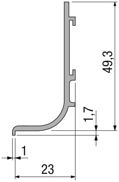 Griffmulden horizontal Typ C und L, Lagerlängen 2,4 / 2,5 / 5,0 / 6,0 m