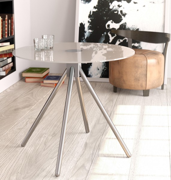 Tischgestell X200 Edelstahl, für Holz- oder Glasplatten